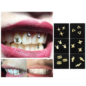 ชุดเครื่องประดับฟัน DIY รูปผีเสื้อรักดาววัสดุคอมโพสิตเกรด + คุณภาพคุณภาพหลายรูปแบบเพชรที่ครอบฟันอัญมณีแผ่นไม้วีเนียร์ - Product Image 5