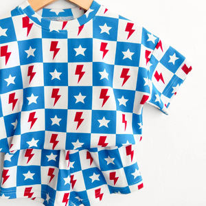 Ensemble de shorts en coton biologique pour enfants, ensembles de vêtements pour garçons, chemises pour enfants avec shorts, vêtements pour enfants personnalisés, ensembles deux pièces pour garçons - Product Image 2