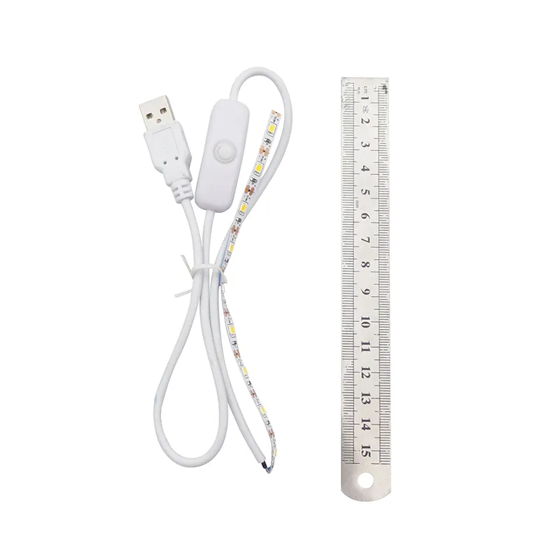 Wholesale 5V LED Strip Light USB Cable With Button Switch Night Light For Wooden Lamp Base