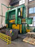 Tour CNC vertical à double colonne de 4 m, importé d'origine russe, à grande course d'usinage, modèle VTL, pour le tournage et le façonnage de disques de volant d'inertie lourds