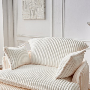 Sofá Otomano Cuadrado Modular Moderno Tapizado en Tela Resistente, con un Asiento Convertible en Cama, Cojín de Esponja en la Respalda, Color Azul - Product Image 5