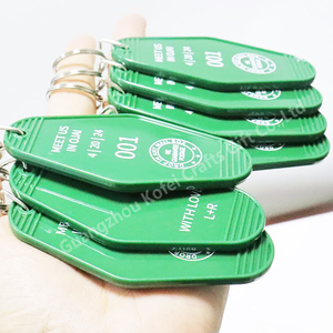 Thời trang tùy chỉnh khách sạn Key holder Vintage Key tag khách sạn motel Keychain màu trắng cổ điển motel Móc chìa khóa - Product Image 1
