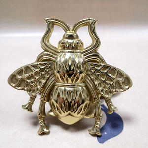 Factory Wholesale Hotel Villa Furniture Decoration Brass Bee Handle Wardrobe Drawer Cabinet <strong>Door</strong> <strong>Knobs</strong> Pulls - Product Image 1