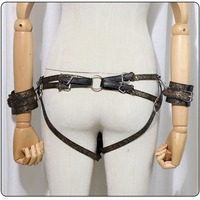 Jiuai SM Ensemble de bondage féminin avec pantalon de contrainte et dispositif de verrouillage Yang, Jouets sexuels pour adultes Fabriqué à Ningbo