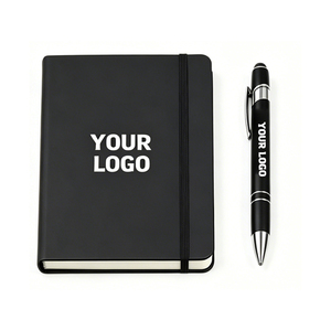 Wholesale Custom Logo PU Leather Note Book A5 A6 Promo Business School Office Gift Diary Journal Notebook With Elastic Band