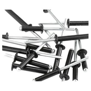 รีเวทสแตนเลส 304 316 อลูมิเนียมแบบเจาะตัวเอง รีเวทแบบตอก 1 8 x 1 2 รีเวทหัวแบนแบบปลายเปิด - Product Image 1