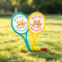 Ensemble de raquettes de tennis en tissu élastique nylon Concord 42CM avec balle rebondissante, jouet de sport d'extérieur pour enfants débutants, idéal pour le jardin et les jeux en extérieur, cadeau