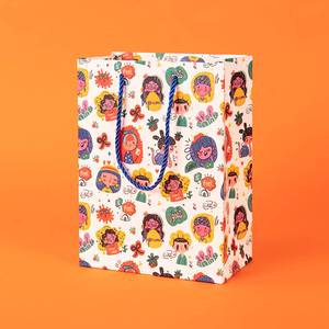 Bolsa de Regalo de Papel con Asa de Cuerda de Tres Hilos Anudada a Mano, con Diseño de Dibujos Animados, y Caja Sorpresa para Cumpleaños y Año Nuevo - Product Image 4
