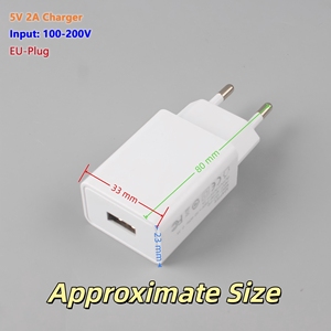 10W Eu-Cắm USB-A Tường Sạc 5V 2A Nhanh Chóng Sạc Cho Điện Thoại Máy Tính Bảng Earsbuds Đồ Chơi Phổ Sạc Adapter - Product Image 3