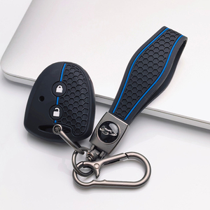 Funda para Llave de Toyota Hilux <span class=keywords><strong>Vigo</strong></span> Yaris Corolla Rav4 Vitz Echo Old 2 con Llavero, Antirrayaduras, Antigolpes, Agarre Suave, Cubierta Antipolvo - Product Image 5