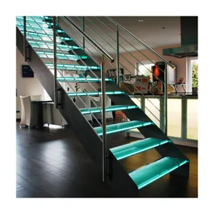 Üst satış Kapalı, açık Spiral, kavisli cam merdiven/cam Merdiven