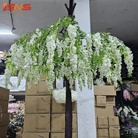 Fleurs artificielles suspendues SMS pour mariage et maison, plantes artificielles, branches de cerisier rose suspendues pour décoration de plafond, en vente