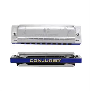 CONJURER 10 Trous Blues <span class=keywords><strong>Harpe</strong></span> Harmonica Diatonique Professionnel Orgue à Bouche Avec Bonne Méthode de Prononciation - Product Image 4