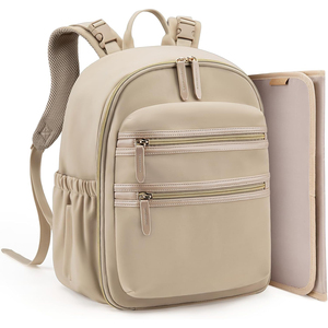 Borsa <span class=keywords><strong>per</strong></span> pannolini in Neoprene zaino piccola borsa da viaggio Mini zaino <span class=keywords><strong>per</strong></span> pannolini <span class=keywords><strong>per</strong></span> neonato con tasche isolate, cinturini <span class=keywords><strong>per</strong></span> passeggini - Product Image 1