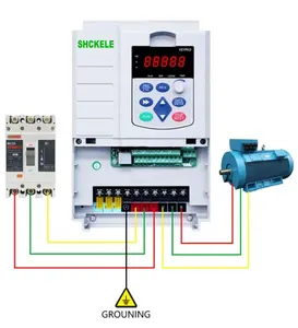 Haute qualité 18.5KW 380V 25HP VFD 2.2KW 3HP entrée 3 phases 220 60 HZ sortie 3 RS485 moteur à courant alternatif VFD contrôleur de pompe