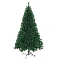 Realistischer Künstlicher Weihnachtsbaum mit Ornamenten PE Kunstweihnachtsbaum LED-Beleuchtung Dekorative Weihnachtspflanze für Innenräume