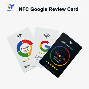 Carte NFC PVC professionnelle CR80 13,56 MHz ISO14443A étanche pour les réseaux sociaux Ins Tiktok ou les <span class=keywords><strong>avis</strong></span> Google - Product Image 5