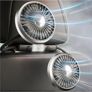 2-in-1 360 độ xoay xe fan 3 tốc độ USB xách tay điều hòa không khí 5V/12V/24V cho xe làm mát - Product Image 2
