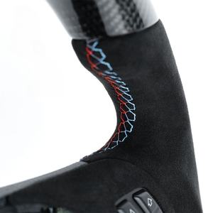 Volant de direction personnalisé noir amélioré OEM AURON pour les séries E90/E92/E93/E91/E88/E87/E84/X1/X5/X6/M3/X5M/X6M/1/3 - Product Image 2