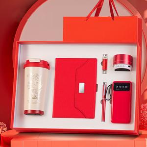 Tasse Vip Corporate 5 en 1 + carnet de notes + stylo + banque d'énergie + clé USB Coffret cadeau personnalisé d'entreprise - Product Image 6