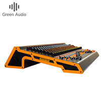 GAX-MV12 Console de mixage audio professionnelle 12 canaux avec 99 effets de réverbération pour les conférences, les spectacles sur scène, les bars