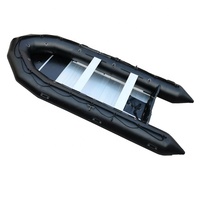 Bateau gonflable en aluminium renforcé, A470, 16 pieds, bateau gonflable de sauvetage, plancher en PVC, très résistant