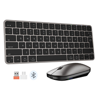 Ensemble clavier et souris sans fil USB C210 Slim Mini 2400 DPI pour bureau, PC, ordinateur portable, tablette Android – Accessoire en stock
