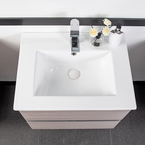 Lavabo de superficie sólida clásico Jetman, mueble de baño, lavabo de tocador, lavabo de mesa de cerámica - Product Image 3