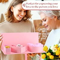 Boîte à fleurs vide en forme de lettre « Je t'aime » en matériau recyclé, emballage pour chocolat et bonbons, boîte cadeau en carton rigide pour la Saint-Valentin