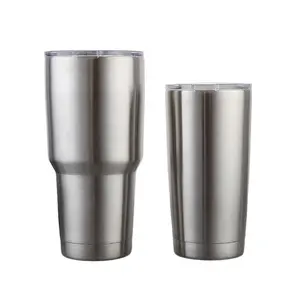 Canecas de aço inoxidável 20oz 30oz, caneca de café para viagem regular, venda quente