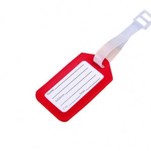 Etiqueta de Equipaje Promocional de Regalo, Personalizada con Logotipo Impreso en Serigrafía, PVC Transparente, Portátil, Fácil Identificación, para Check-in - Product Image 2