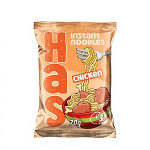 Fideos Instantáneos de Pollo Fritos HAS, Harina de Trigo, Bloque Individual de 70g, Tiempo de Cocción de 3 Minutos, 18% de Grasa, 12 Meses de Caducidad - Product Image 1