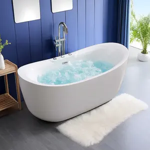 Hydromassage-Badewanne Whirlpool freistehende Acryl-Spa-Badewanne Düsen-Massagewannen