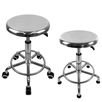 Tabouret rotatif en acier inoxydable antistatique à haute levée chaise en spirale moderne pour atelier meubles de laboratoire scolaire pour