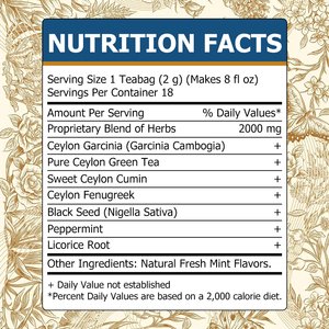 ชาลดน้ำหนัก OEM ODM ช่วยเสริมสร้างวิถีการรับประทานอาหาร ช่วยส่งเสริมการเผาผลาญอย่างมีสุขภาพดี เพิ่มระดับพลังงาน ดูแลสุขภาพทางเดินอาหาร - Product Image 2