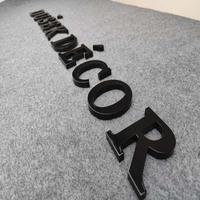 HONGSEN Logo et décoration murale en acrylique professionnels, enseigne lumineuse LED 3D personnalisée avec de grandes lettres pour une utilisation en intérieur/extérieur