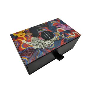 กล่องช็อคโกแลตคราฟท์เกรดสูงเป็นมิตรกับสิ่งแวดล้อมกระดาษแข็งรีไซเคิลที่แข็งแรงพิมพ์ลายที่น่าอัศจรรย์ลิ้นชักเลื่อนสำหรับเฉลิมฉลองอาหาร - Product Image 1