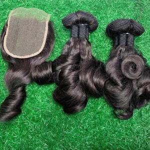 13A Grade <b>Remy</b> Virgin Human <b>Hair</b> Straight Bundles Double Drawn <b>Hair</b> Weaving <b>Extensions</b> - Product Image 5