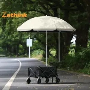 Портативный легкий складной зонт из стекловолокна с водонепроницаемостью более 3000 мм для кемпинга, пляжного отдыха и путешествий на автомобиле - Product Image 1