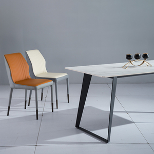 Chaise de café de cuisine de style français ensemble de meubles chaise de salle à manger rembourrée d'excellente qualité pour le bureau à domicile - Product Image 6