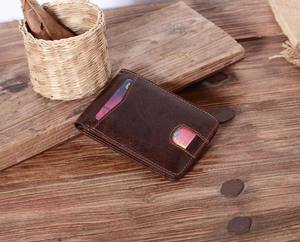 ซื้อกระเป๋าสตางค์ AndoBag แบบสั้นสำหรับผู้ชาย หนังวัวแท้ สไตล์เรโทร แฟชั่น ใส่บัตรได้ ขนาดบางเฉียบ จำนวน 20 ชิ้น พร้อมสกรีนโลโก้ - Product Image 2