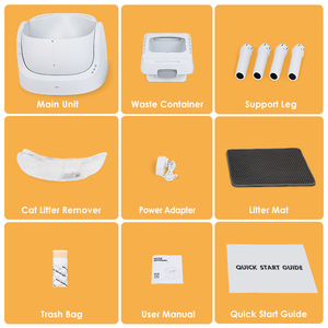 AutoScooper 11 vaso sanitário automático do gato da grande capacidade-limpeza mãos-livres para multi-casas do gato - Product Image 5