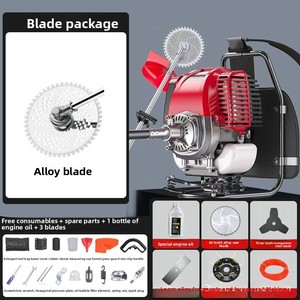 New Four-stroke Backpack <b>Small</b> Blade Multifunctional Agricultural Gasoline Reclamation Machine Lawn Mower Harvester Brush Cutter - Product Image 6