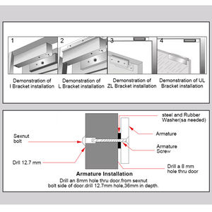 Contrôle d'accès communautaire de longue durée <span class=keywords><strong>porte</strong></span> ignifuge <span class=keywords><strong>aimant</strong></span> de <span class=keywords><strong>porte</strong></span> en métal serrure de <span class=keywords><strong>porte</strong></span> de vente au détail électrique intérieure - Product Image 5