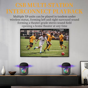 Altoparlante Portatile Wireless da 100W con Subwoofer, Pannello Touch, Luce LED RGB, Bassi Profondi, Audio Surround a 360°, TWS, Slot per Scheda TF e USB - Product Image 5