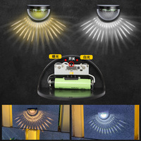Lampes solaires pour terrasse, lampes solaires pour marches, étanches pour extérieur, cour, patio, jardin, piscine, balustrade, escaliers, lumière solaire pour clôture
