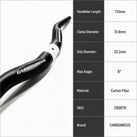 Guidon de trottinette électrique Carbonrevo, hauteur réglable, barre de direction stable, performance optimale, ajustement parfait, haute qualité