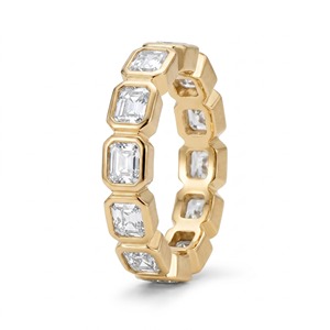 <span class=keywords><strong>Anillo</strong></span> <span class=keywords><strong>de</strong></span> Oro <span class=keywords><strong>de</strong></span> 14K para <span class=keywords><strong>Hombre</strong></span> <span class=keywords><strong>con</strong></span> Diamante Cultivado en Laboratorio <span class=keywords><strong>con</strong></span> Corte <span class=keywords><strong>Esmeralda</strong></span>, Certificado IGI, Diseño Clásico - Product Image 3