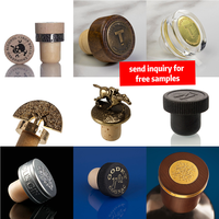 Bouchon de bouteille de luxe en alliage de zinc Zamak, qualité alimentaire, facile à ouvrir, recyclable, étanche, pour bouteilles de vin, OEM ODM