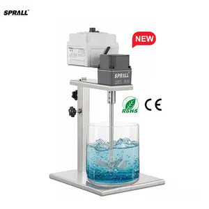 SPRALL High Speed Electric Manual Lift Mixing Floor Paint Agitator Liquid Laboratory Drum Mixer Blender Paint Mixing Machine